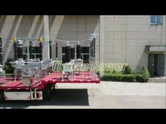 Verdeling van stroom 110kV 50Hz mobiele transformator substation 80A