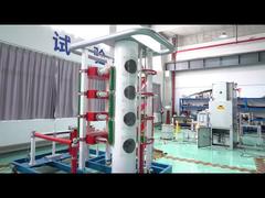 Overzeese klanten bezoeken de Tianan-fabriek en zijn getuige van de test van schakelapparatuur