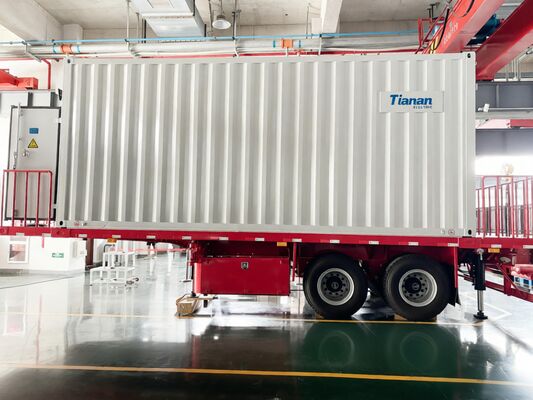 Windsnelheid 40 meter per seconde Mobiel Transformatorstation met een nominale kortsluitonderbrekingsstroom van 40 kA en een vochtigheidstolerantie tot 95 procent